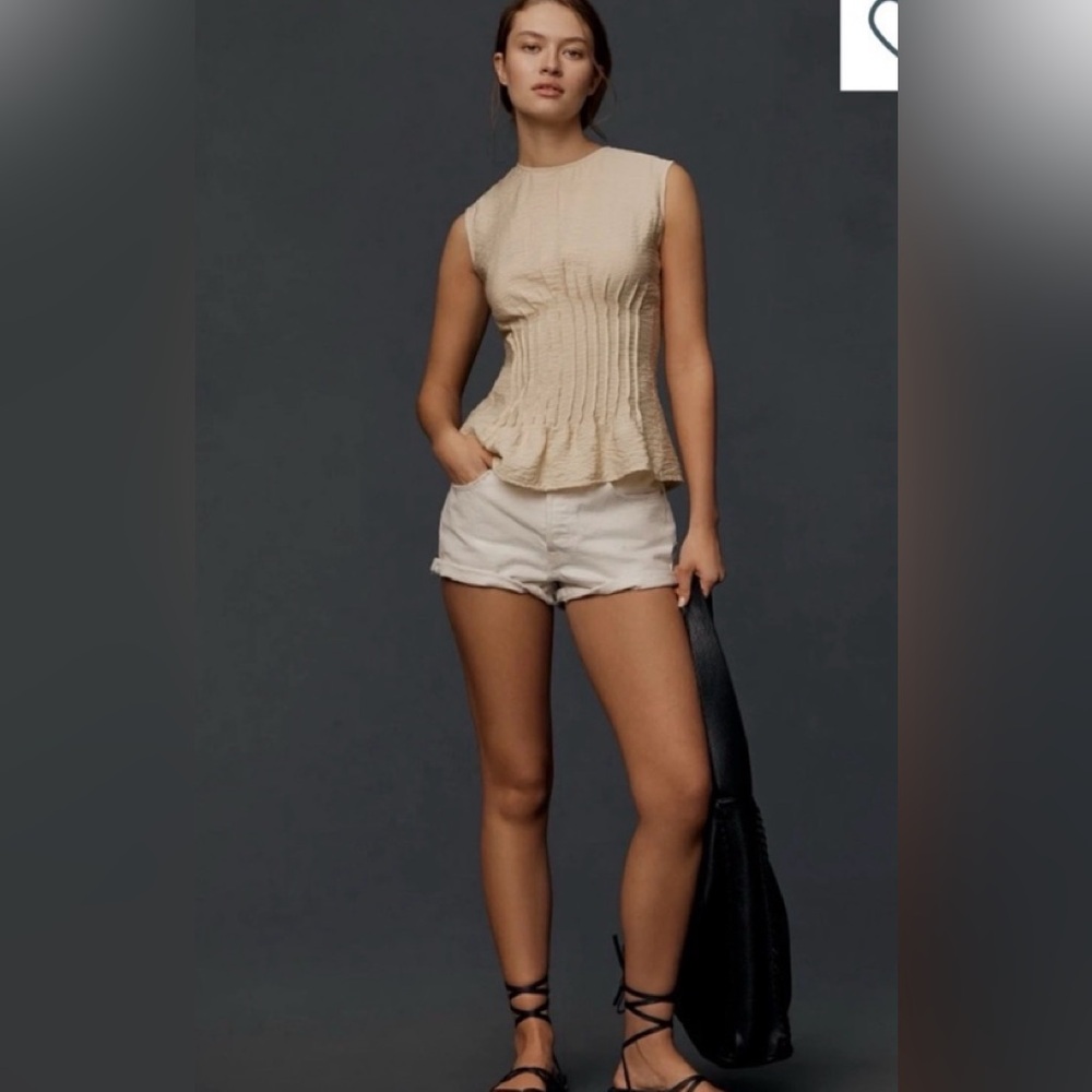Anthropologie Beige Top
